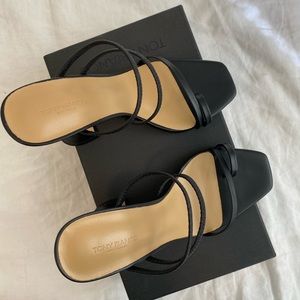 Tony Bianco Black Capretto Heels